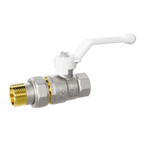 Кран шаровой латунный LD Pride 47.15.В-ГШ.Р Ду 15 Ру 40 рычаг (white) с биркой