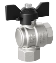 Кран шаровой латунный угловой LD Pride 47.15.В-В.У.Б Ду 15 Ру 40 бабочка