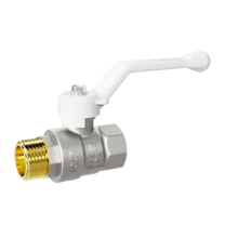 Кран шаровой латунный LD Pride 47.50.В-Н.Р Ду 50 Ру 25 рычаг (white)