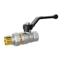 Кран шаровой латунный LD Pride 47.15.В-ГШ.Р Ду 15 Ру 40 рычаг с биркой