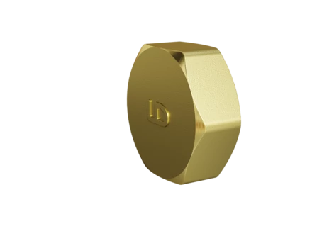 Заглушка LD Pride (на трубу) DN25 (1") ВР латунь