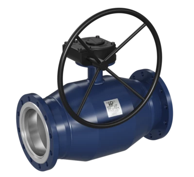Кран шаровый LD КШЦФР Energy из стали 09Г2С Ду300 Ру1,6МПа полнопроходной с редуктором