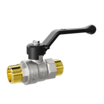 Кран шаровой латунный LD Pride 47.15.Н-Н.Р Ду 15 Ру 40 рычаг с биркой