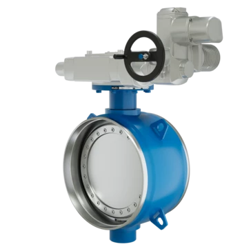 Поворотно-дисковый затвор 3-х эксцентриковый LD Energy под электропривод из стали 09Г2С, ПДЗ.П.Э.700.025.03