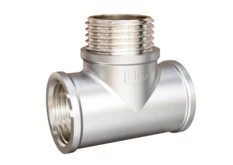 Тройник LD Pride DN15 (1/2") ВР/НР/ВР латунь никель