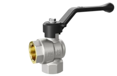 Кран шаровой латунный угловой LD Pride 47.15.В-В.У.Р Ду 15 Ру 40 рычаг