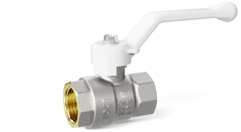 Кран шаровой латунный LD Pride 47.25.В-В.Р Ду 25 Ру 40 рычаг (white)