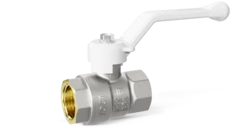 Кран шаровой латунный LD Pride 47.25.В-В.Р Ду 25 Ру 40 рычаг (white)