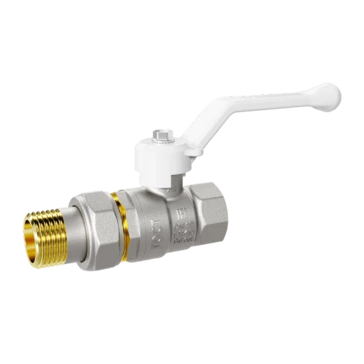 Кран шаровой латунный LD Pride 47.15.В-ГШ.Р Ду 15 Ру 40 рычаг (white) с биркой