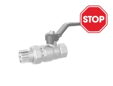 (СНЯТО С ПРОИЗВОДСТВА) Кран шаровой латунный LD Pride 47.32.В-ГШ.Р Ду 32 Ру 25 рычаг