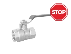 (СНЯТО С ПРОИЗВОДСТВА) Кран шаровой латунный LD Pride 47.40.В-В.Р Ду 40 Ру 25 рычаг стальной