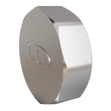 Заглушка LD Pride (на трубу) DN40 (1 1/2") ВР латунь никель