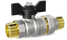 Кран шаровой латунный LD Pride 47.15.Н-ГШ.Б Ду 15 Ру 40 бабочка