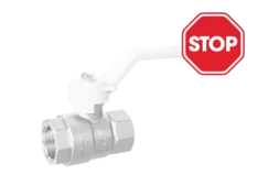 (СНЯТО С ПРОИЗВОДСТВА) Кран шаровой латунный LD Pride 47.50.В-В.Р Ду 50 Ру 25 рычаг (white)