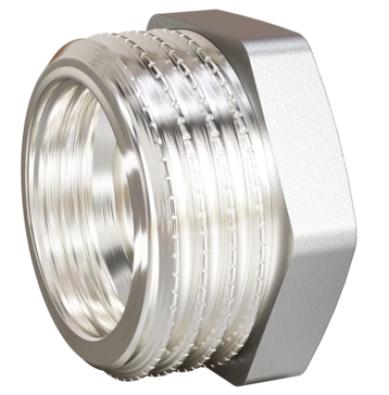 Футорка LD Pride DN20х15 (3/4"НР х 1/2" ВР) латунь никель