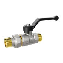 Кран шаровой латунный LD Pride 47.20.Н-ГШ.Р Ду 20 Ру 40 рычаг с биркой