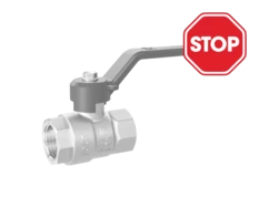 (СНЯТО С ПРОИЗВОДСТВА) Кран шаровой латунный LD Pride 47.40.В-В.Р Ду 40 Ру 25 рычаг