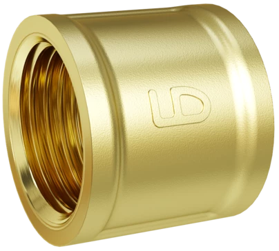 Муфта LD Pride DN40 (1 1/2") ВР латунь
