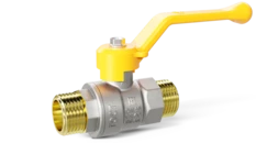 Кран шаровой латунный LD Pride 47.20.Н-Н.Р GAS Ду 20 Ру 40 рычаг