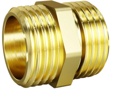 Ниппель прямой LD Pride DN32 (1 1/4") НР/НР латунь