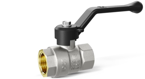 Кран шаровой латунный LD Pride 47.25.В-В.Р Ду 25 Ру 40 рычаг