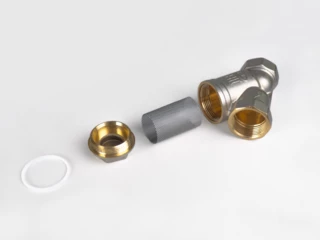 Фильтр косой латунный LD в разрезе!